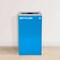 Alpine Industries 87 Gal. 3-Stream Steel Mixed and Open Square Lid Commercial Trash Can and Blue Recycling Station ALP4450-BLK-KIT18 - alternate 4